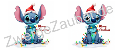 Lustige bedruckte Weihnachtstasse mit Stitch – „Merry Christmas“ – das perfekte Geschenk für Disney-Fans!