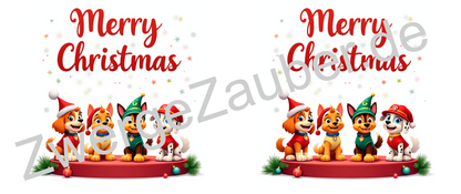 Lustige bedruckte Weihnachtstasse „Merry Christmas“ mit Paw Patrol – das perfekte Geschenk für kleine Fans!