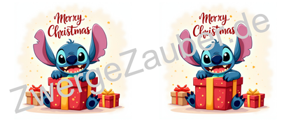Stitch Merry Christmas Tasse – humorvolle bedruckte Tasse, perfektes Geschenk für die Weihnachtszeit!