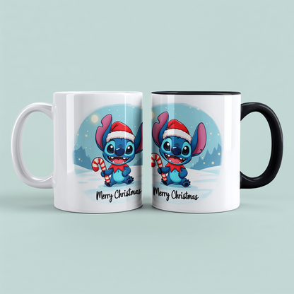 Humorvolle Stitch Merry Christmas Tasse – bedruckte Tasse, das perfekte Geschenk für die Weihnachtszeit!