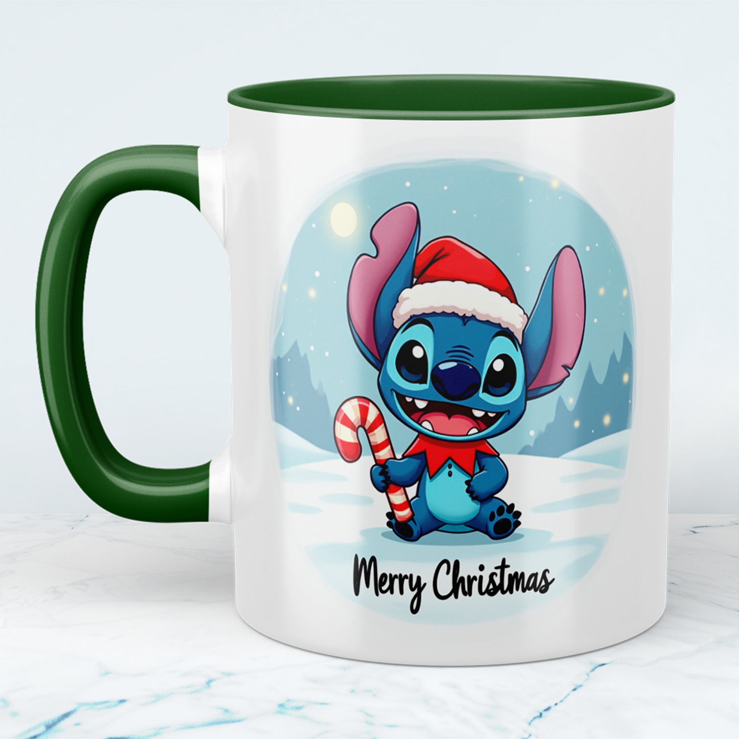 Humorvolle Stitch Merry Christmas Tasse – bedruckte Tasse, das perfekte Geschenk für die Weihnachtszeit!