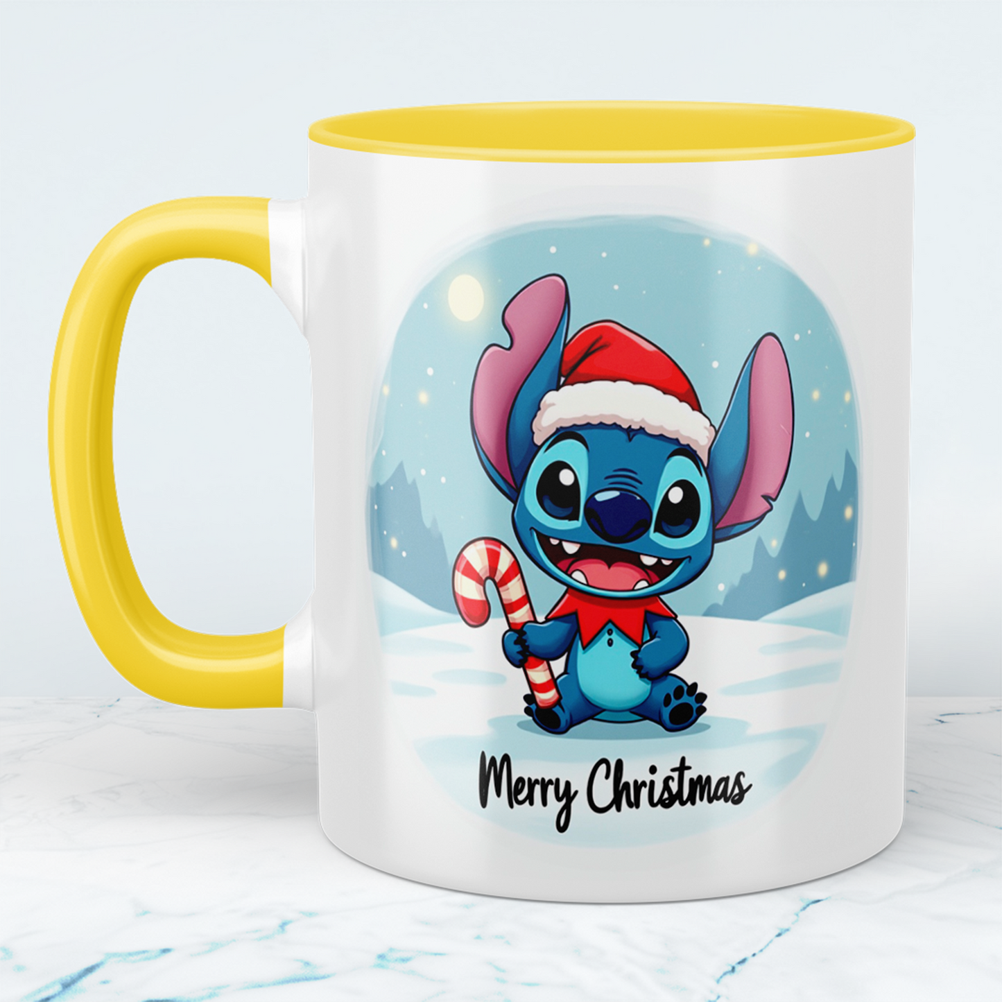 Humorvolle Stitch Merry Christmas Tasse – bedruckte Tasse, das perfekte Geschenk für die Weihnachtszeit!