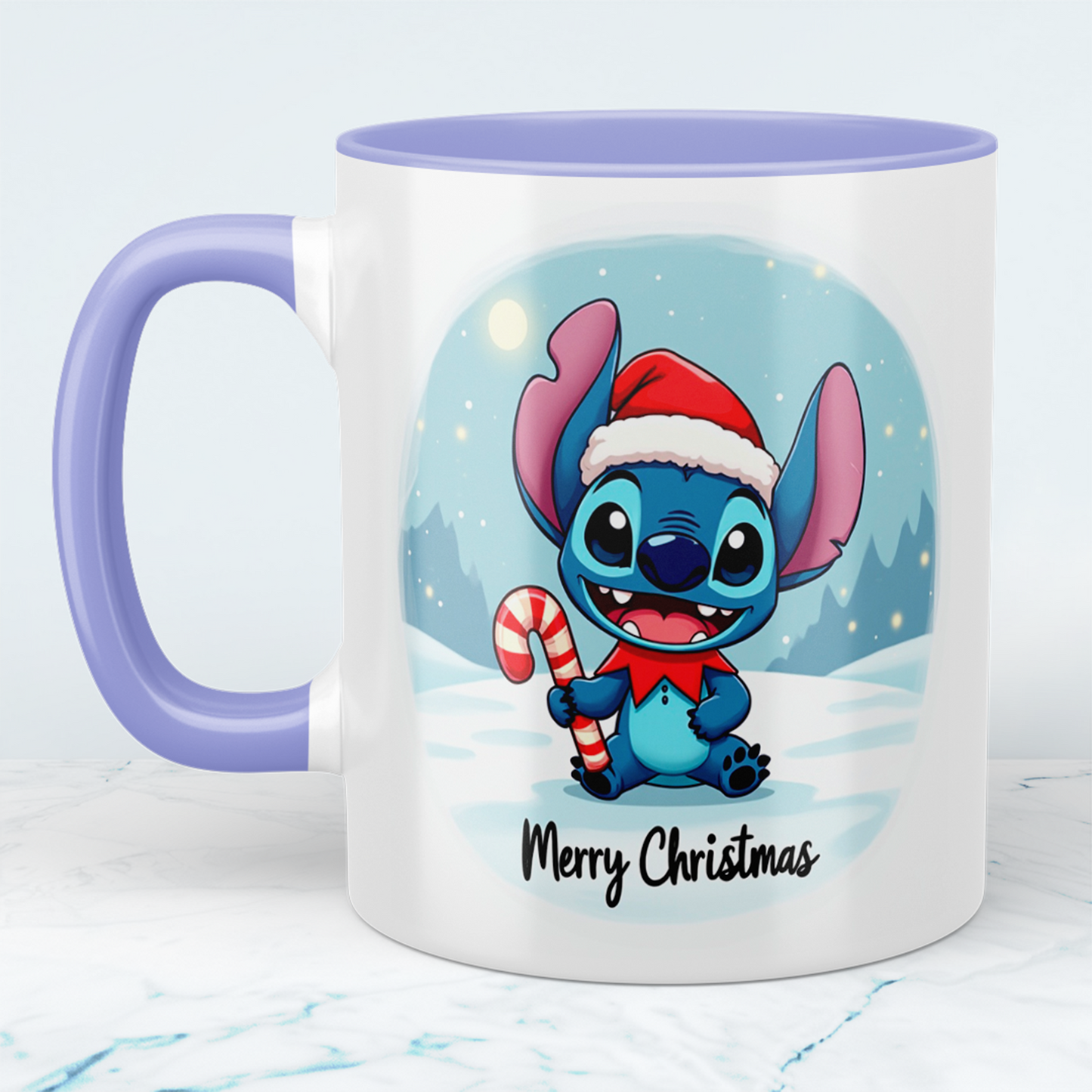 Humorvolle Stitch Merry Christmas Tasse – bedruckte Tasse, das perfekte Geschenk für die Weihnachtszeit!