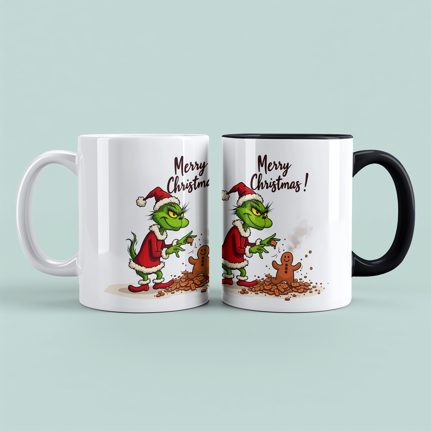 Lustige böse Grinch Weihnachtstasse – Bedruckte Geschenkidee für fröhliche Feiertage! Merry Christmas!