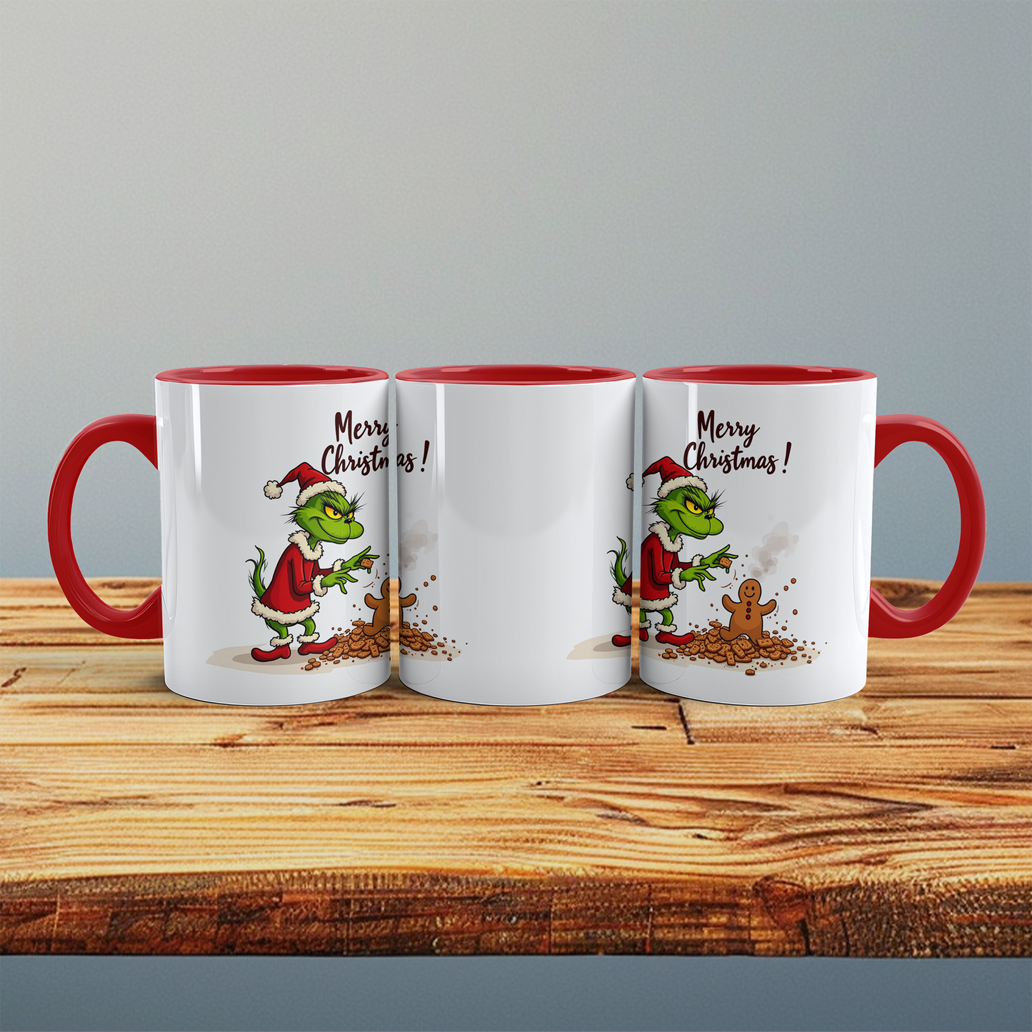 Lustige böse Grinch Weihnachtstasse – Bedruckte Geschenkidee für fröhliche Feiertage! Merry Christmas!