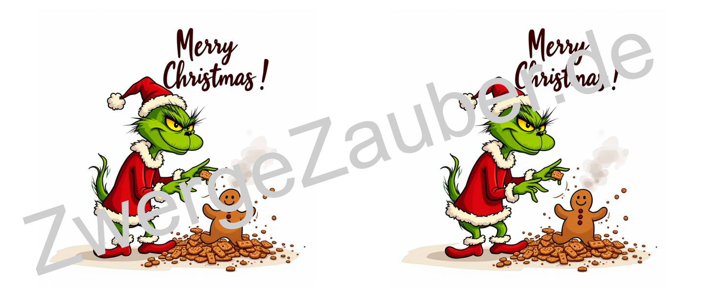 Lustige böse Grinch Weihnachtstasse – Bedruckte Geschenkidee für fröhliche Feiertage! Merry Christmas!