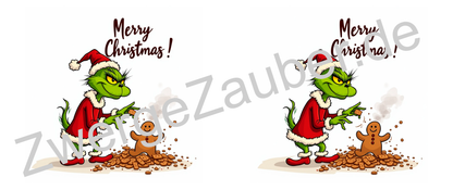 Lustige böse Grinch Weihnachtstasse – Bedruckte Geschenkidee für fröhliche Feiertage! Merry Christmas!