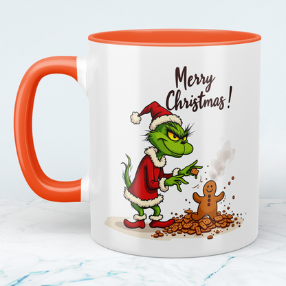 Lustige böse Grinch Weihnachtstasse – Bedruckte Geschenkidee für fröhliche Feiertage! Merry Christmas!