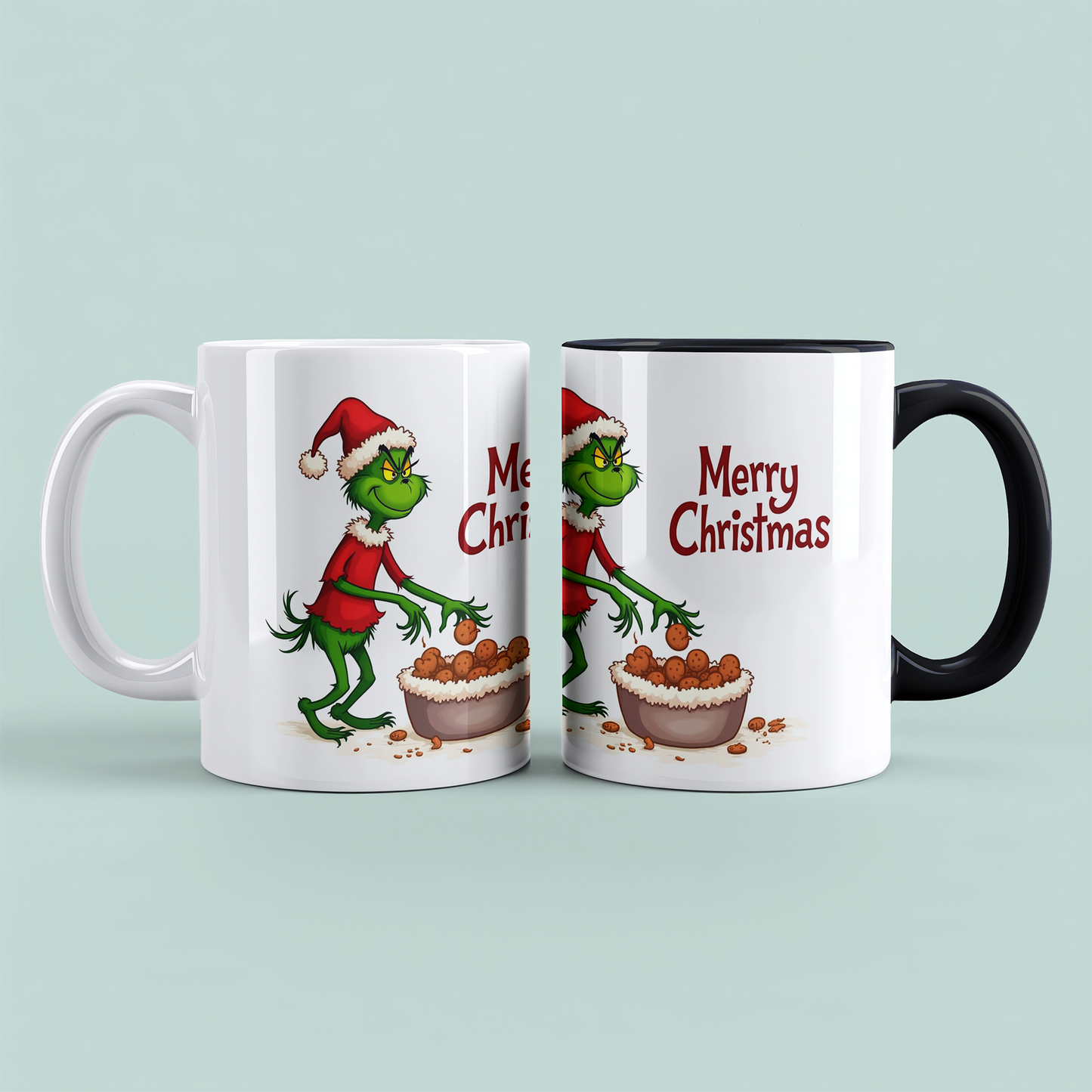 Humorvolle Grinch Weihnachtstasse – Bedruckte Tasse als perfektes Geschenk für die festliche Saison!