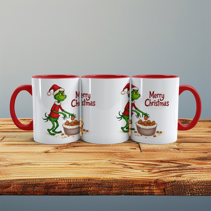Humorvolle Grinch Weihnachtstasse – Bedruckte Tasse als perfektes Geschenk für die festliche Saison!