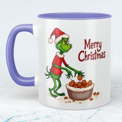 Humorvolle Grinch Weihnachtstasse – Bedruckte Tasse als perfektes Geschenk für die festliche Saison!
