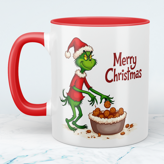 Humorvolle Grinch Weihnachtstasse – Bedruckte Tasse als perfektes Geschenk für die festliche Saison!