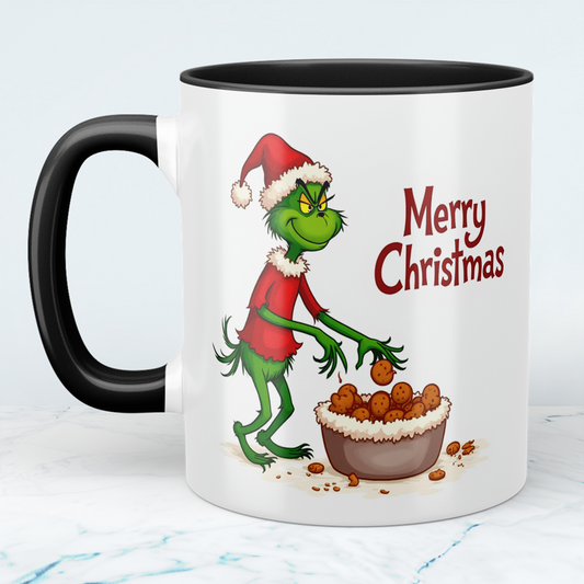 Humorvolle Grinch Weihnachtstasse – Bedruckte Tasse als perfektes Geschenk für die festliche Saison!