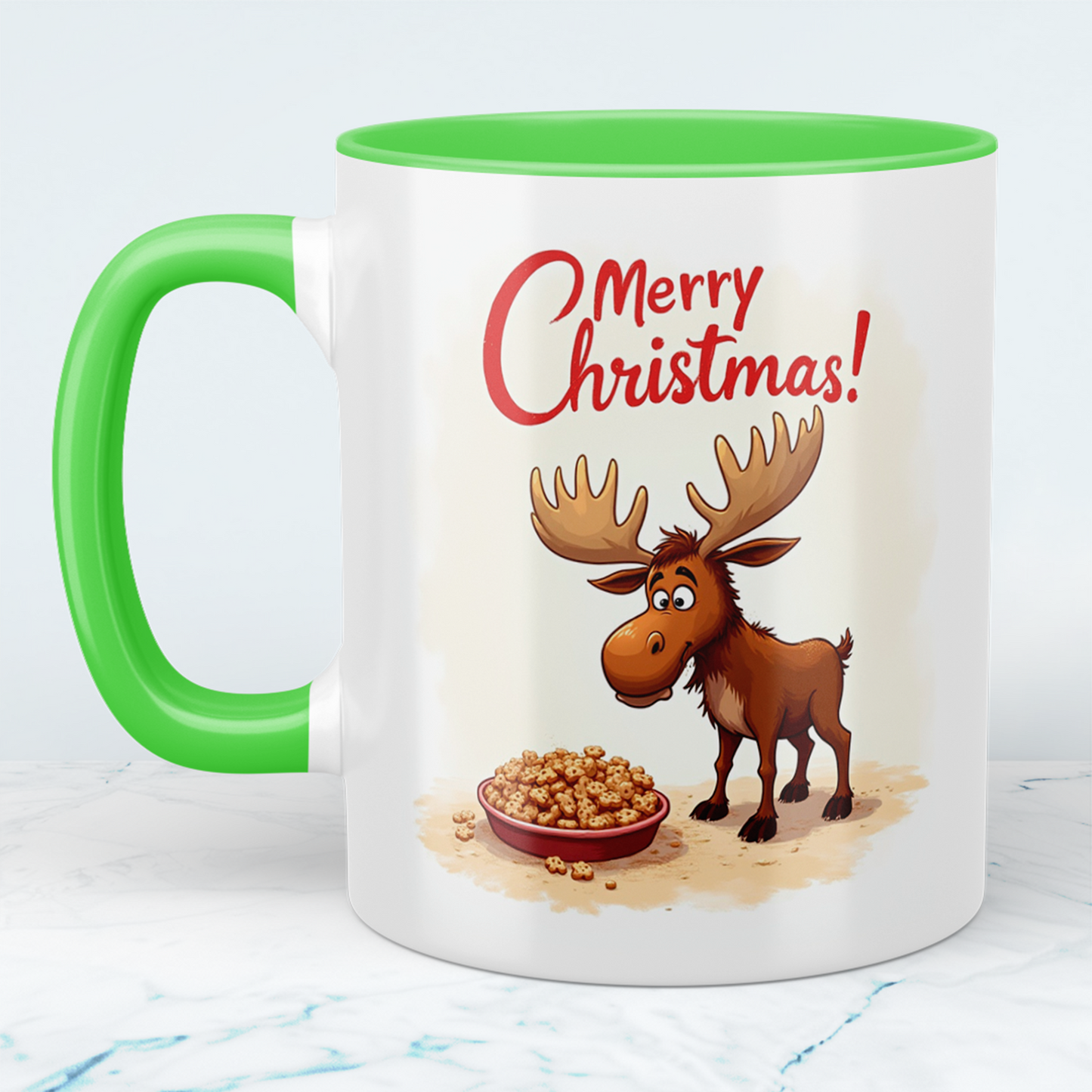 Weihnachtstasse mit witzigem Elch – Das perfekte Geschenk für Weihnachtsliebhaber!