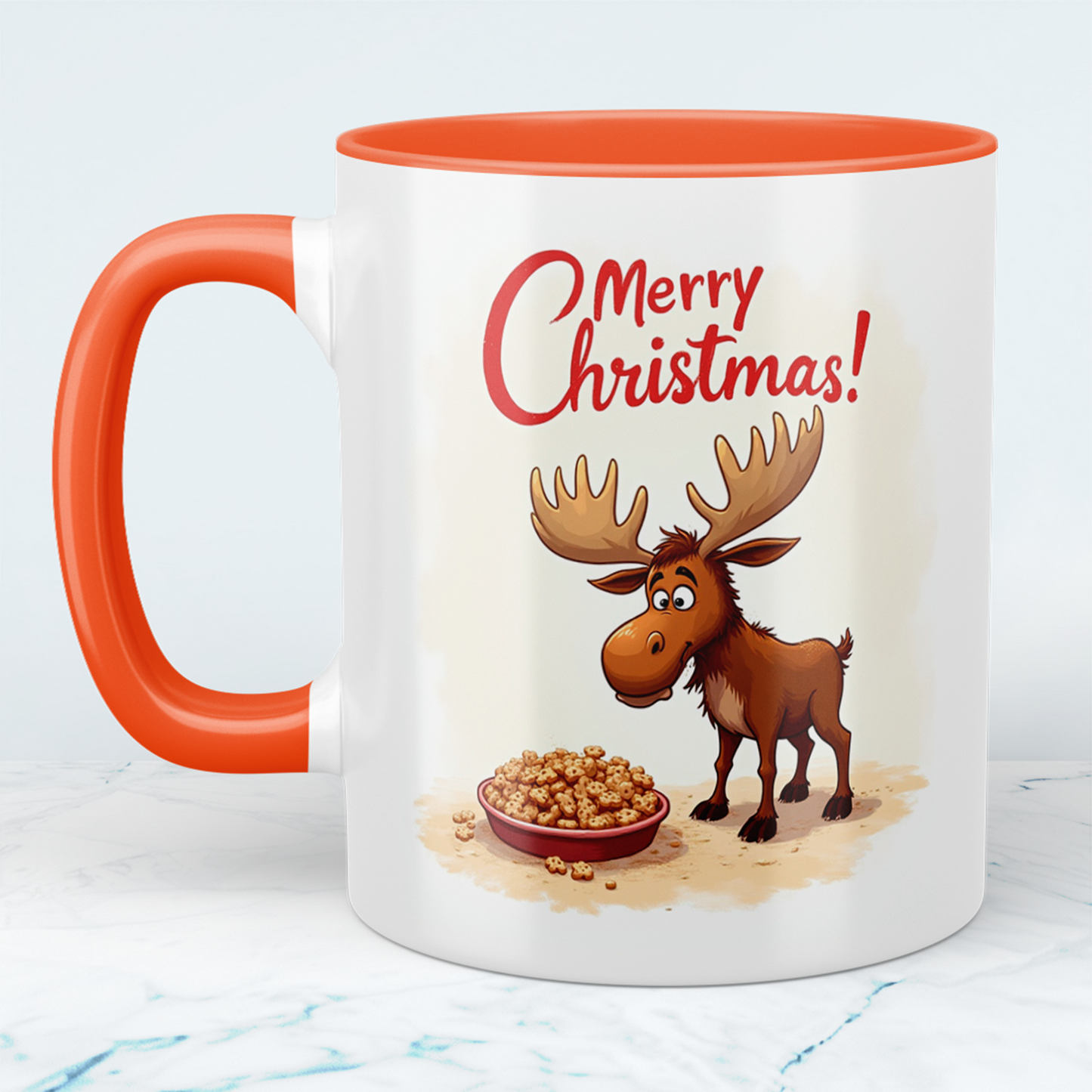 Weihnachtstasse mit witzigem Elch – Das perfekte Geschenk für Weihnachtsliebhaber!