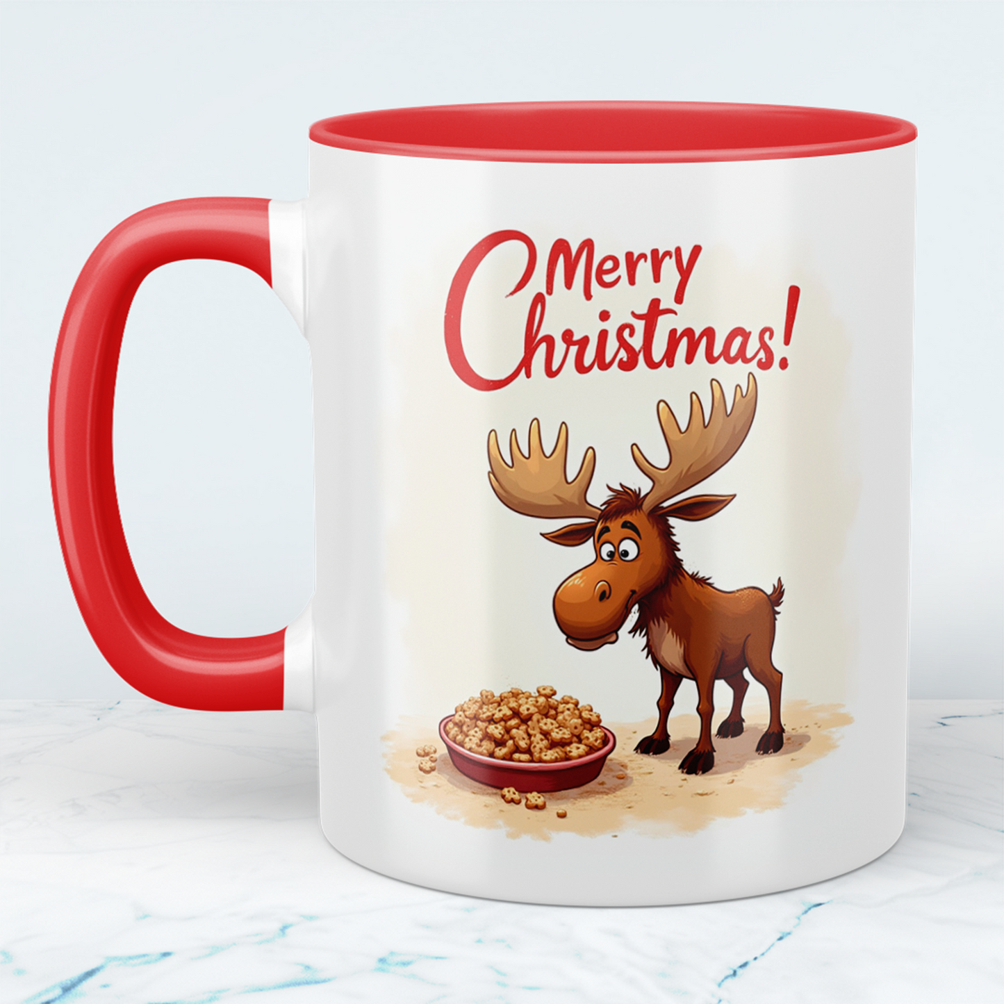 Weihnachtstasse mit witzigem Elch – Das perfekte Geschenk für Weihnachtsliebhaber!