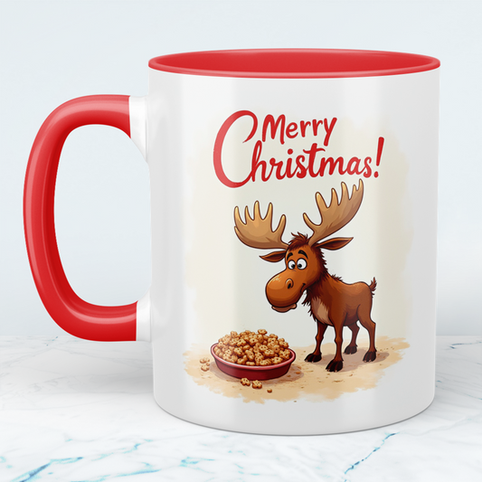 Weihnachtstasse mit witzigem Elch – Das perfekte Geschenk für Weihnachtsliebhaber!