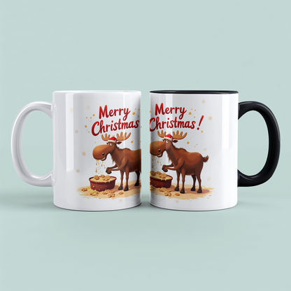 Lustige Merry Christmas Elch-Tasse – Geschenkidee für die festliche Saison!