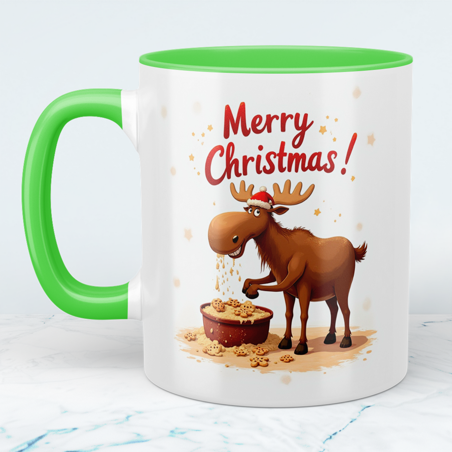 Lustige Merry Christmas Elch-Tasse – Geschenkidee für die festliche Saison!