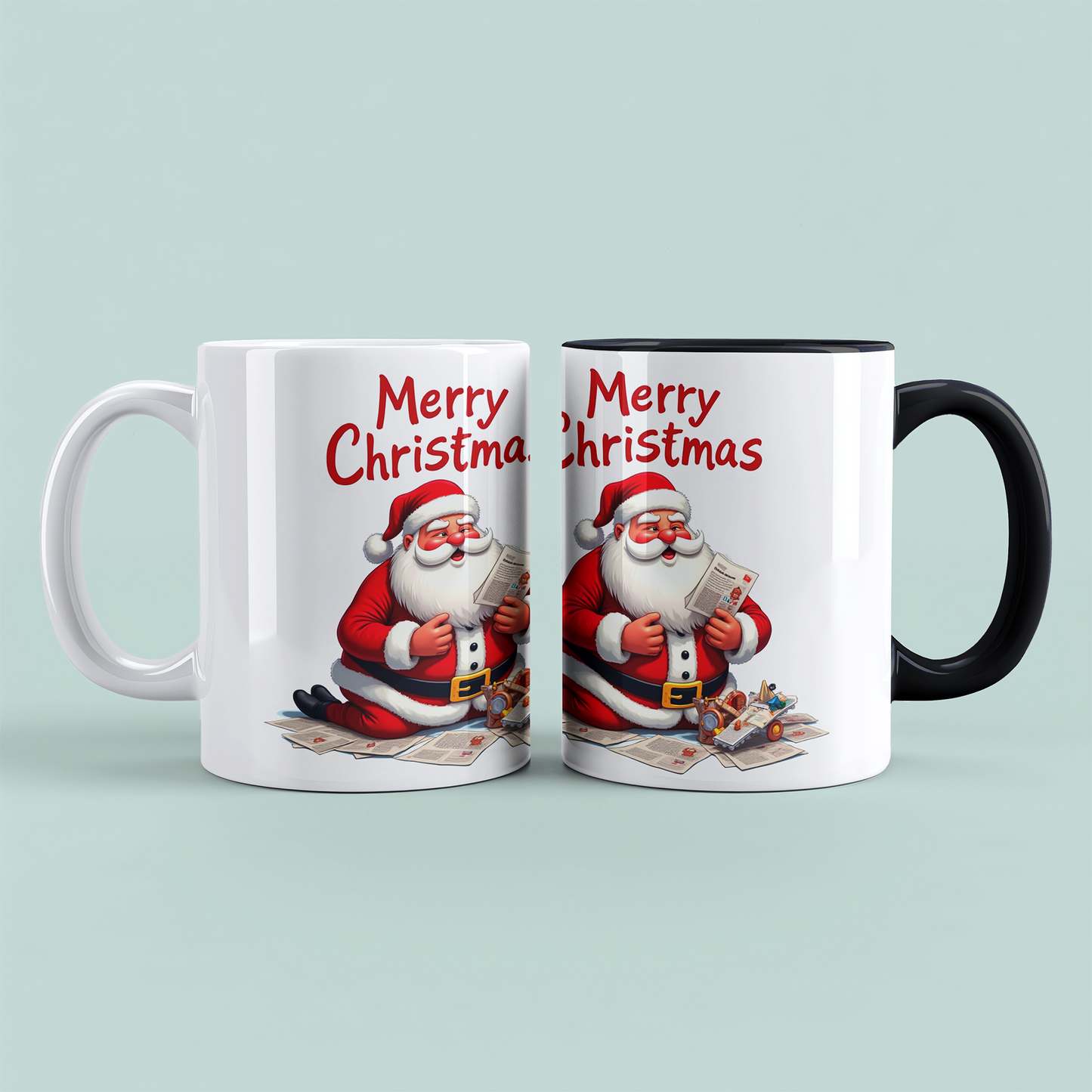 Lustige Weihnachts-Tasse mit Weihnachtsmann-Design – Perfektes Geschenk für ein fröhliches Merry Christmas!