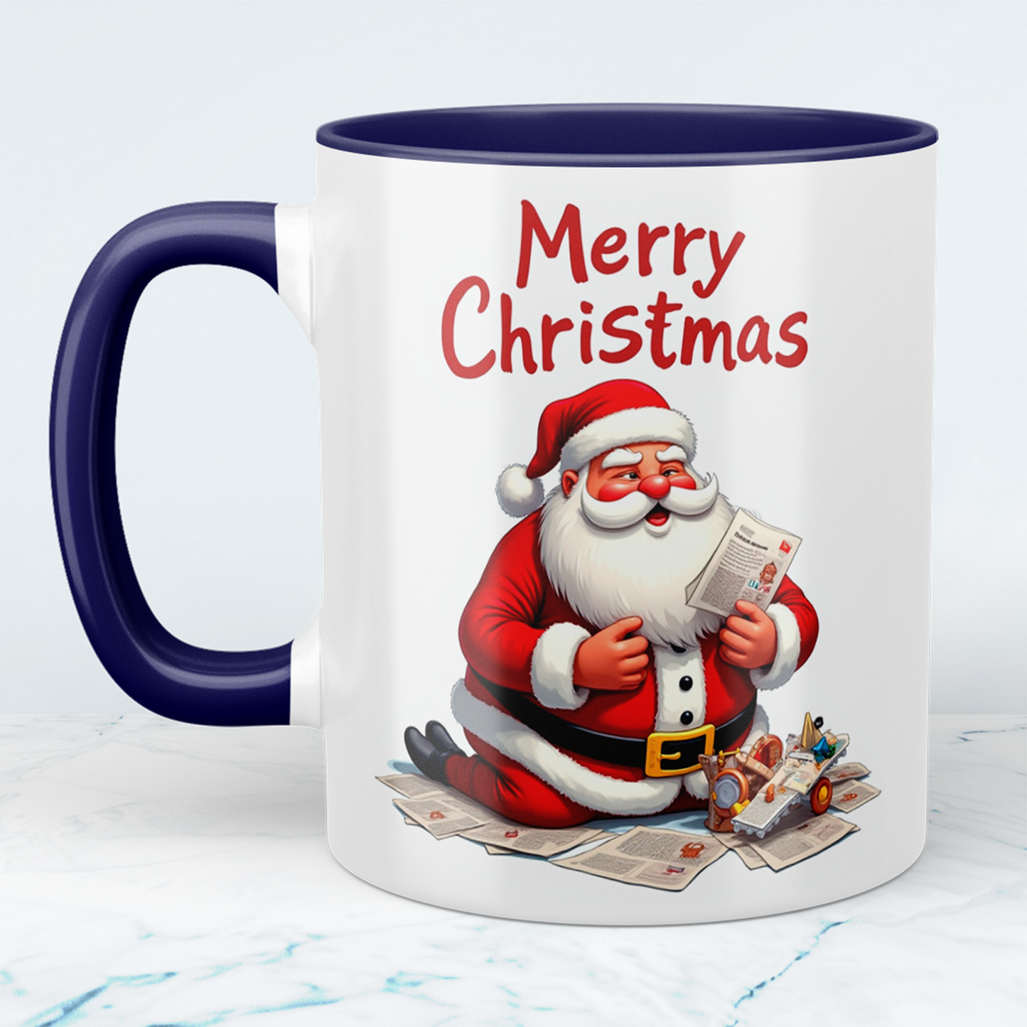 Lustige Weihnachts-Tasse mit Weihnachtsmann-Design – Perfektes Geschenk für ein fröhliches Merry Christmas!