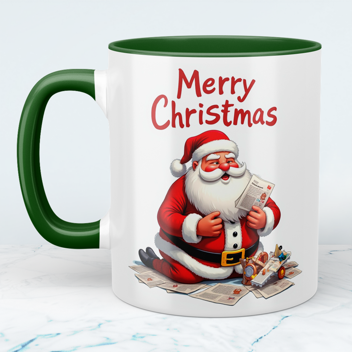 Lustige Weihnachts-Tasse mit Weihnachtsmann-Design – Perfektes Geschenk für ein fröhliches Merry Christmas!
