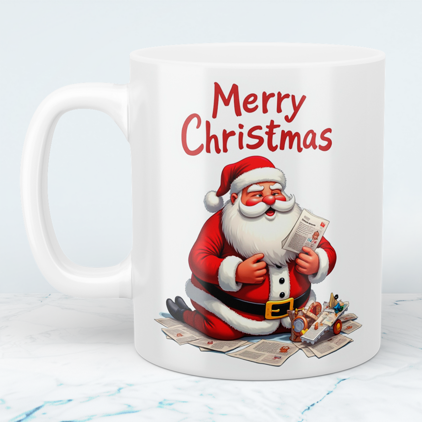 Lustige Weihnachts-Tasse mit Weihnachtsmann-Design – Perfektes Geschenk für ein fröhliches Merry Christmas!