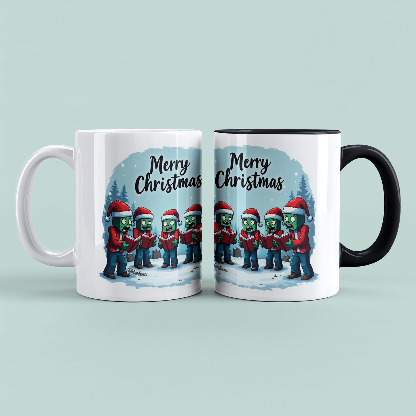 Weihnachtstasse im Minecraft-Design – Ideal für das perfekte Weihnachtsgeschenk an Gamer-Freunde!