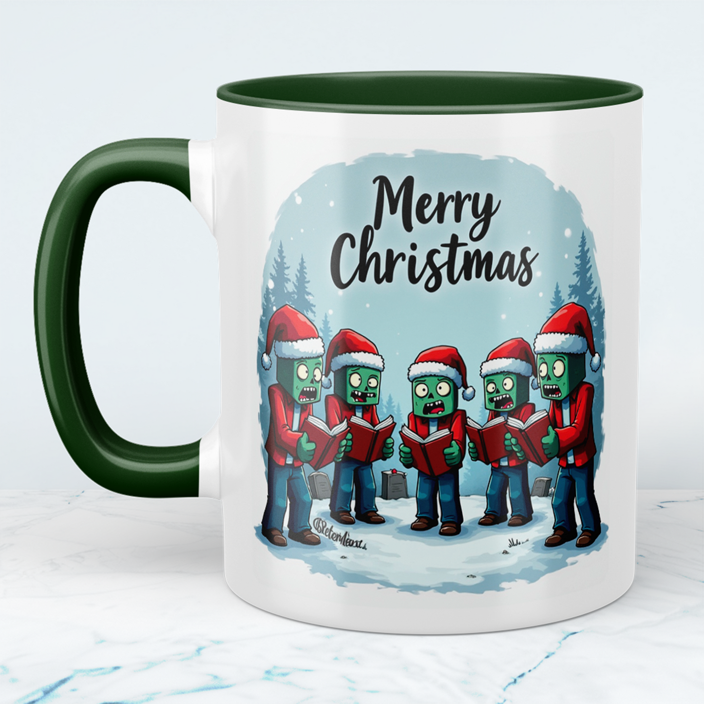 Weihnachtstasse im Minecraft-Design – Ideal für das perfekte Weihnachtsgeschenk an Gamer-Freunde!