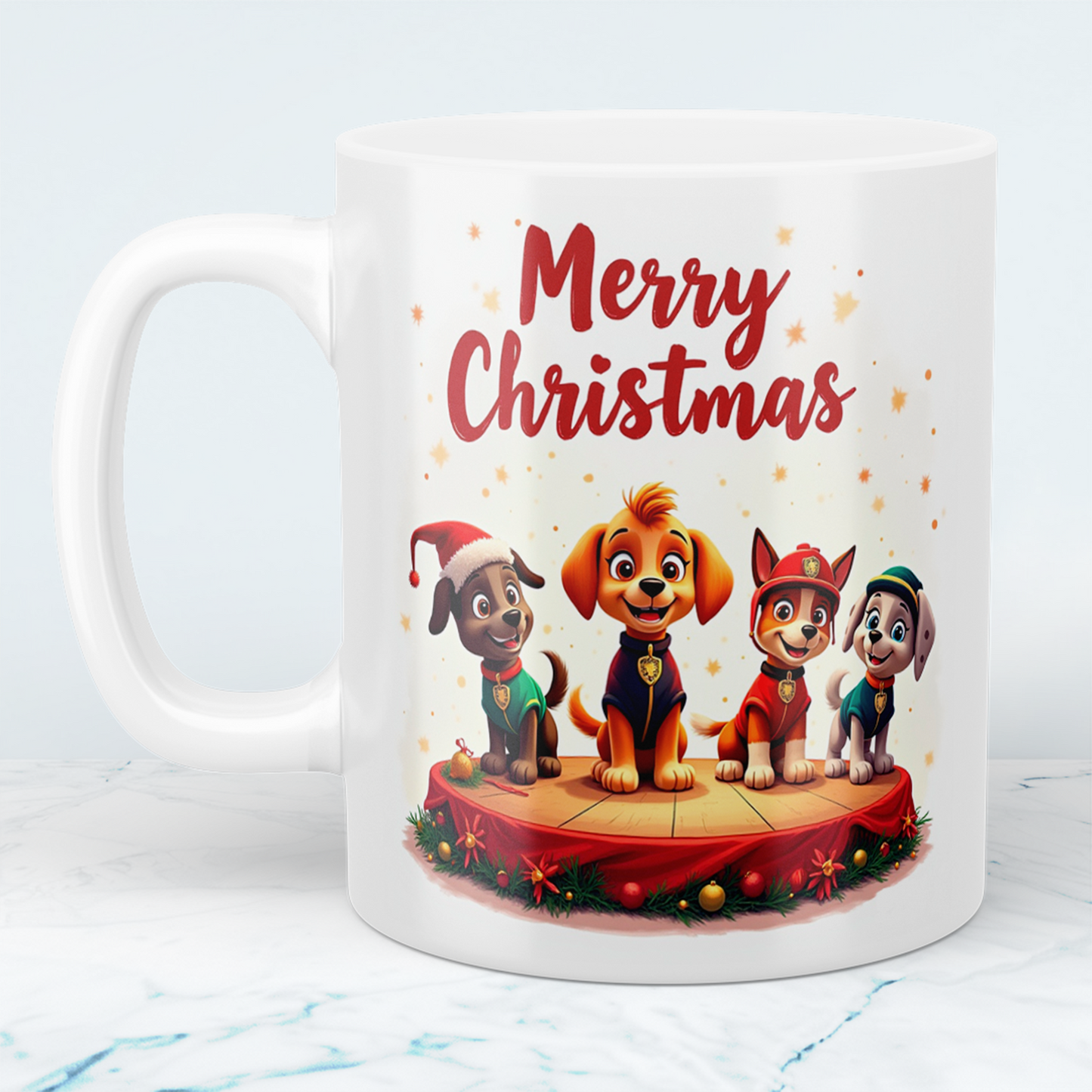 Lustige Weihnachts-Tasse mit Paw Patrol Design – Perfektes Geschenk für ein fröhliches Merry Christmas!