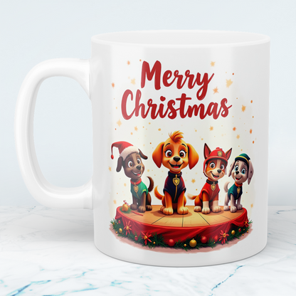 Lustige Weihnachts-Tasse mit Paw Patrol Design – Perfektes Geschenk für ein fröhliches Merry Christmas!