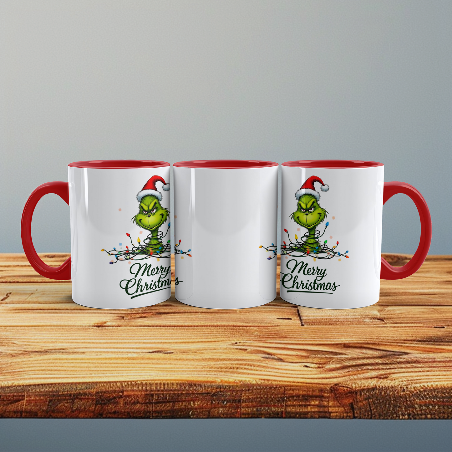 Lustige bedruckte Weihnachtstasse mit Grinch – Merry Christmas Geschenkidee für Fröhliche Feiertage!