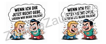 Kaffeetasse mit frechem Spruch – „Wenn ich dir jetzt recht gebe, liegen wir beide falsch!“ – Humor Geschenk Arbeit