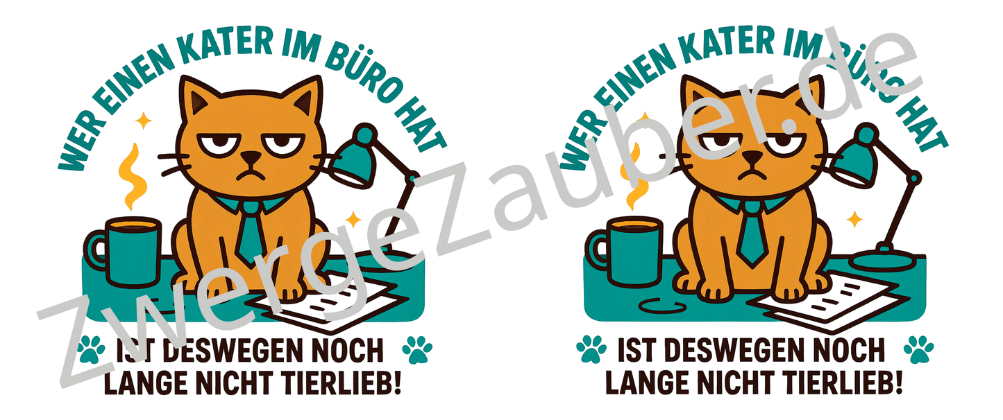 Humorvolle Kaffeetasse: Ein Kater macht dich nicht tierlieb!