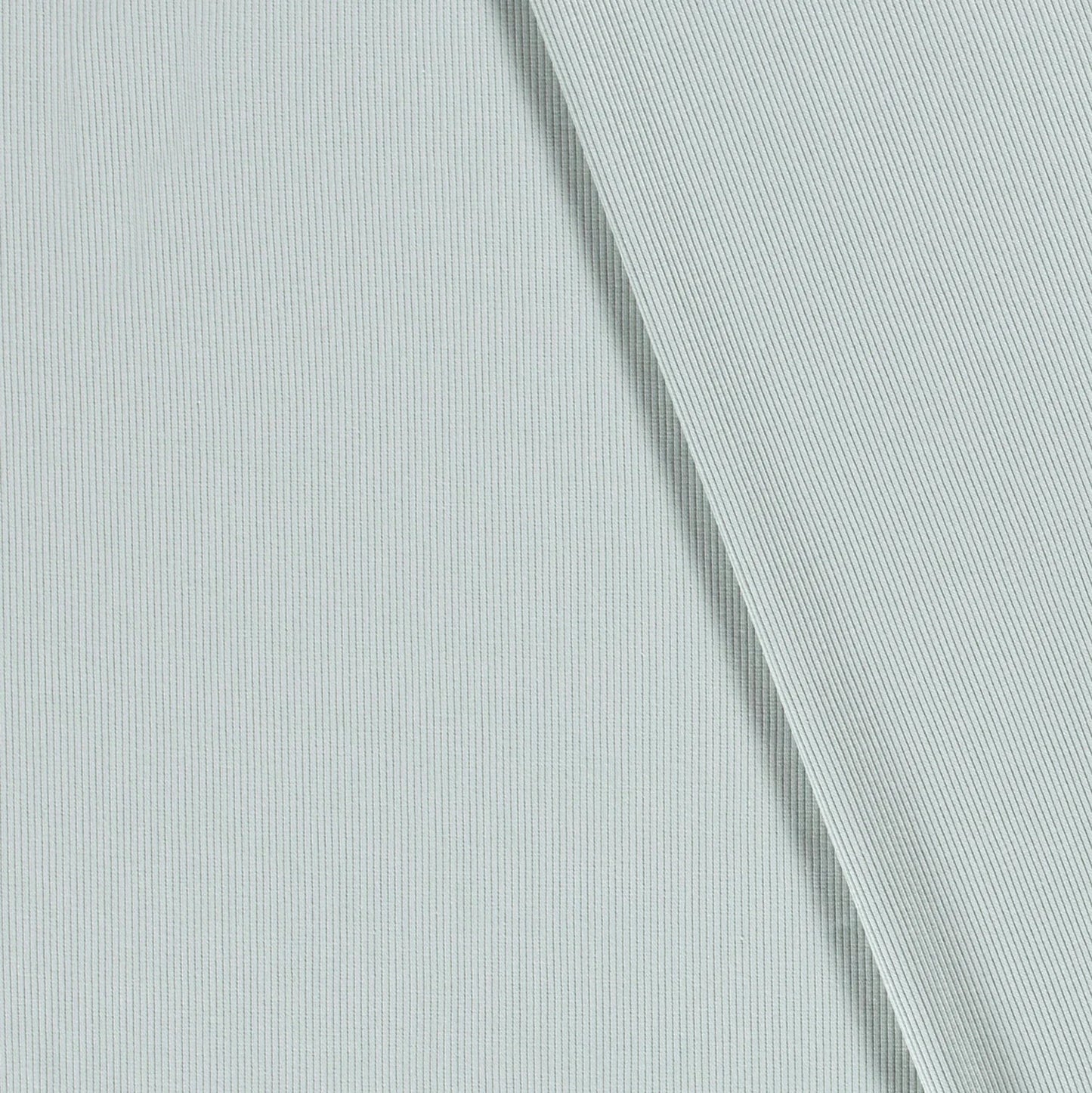 Rib Jersey Stoff Uni Eisblau 0,5m