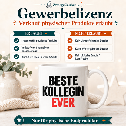 ZwergeZauber Tassendesign Beste Kollegin Ever – Verkaufsbild 4