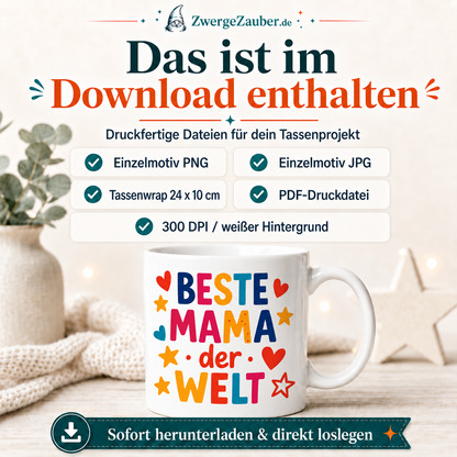 ZwergeZauber Tassendesign Beste Mama der Welt – Verkaufsbild 2
