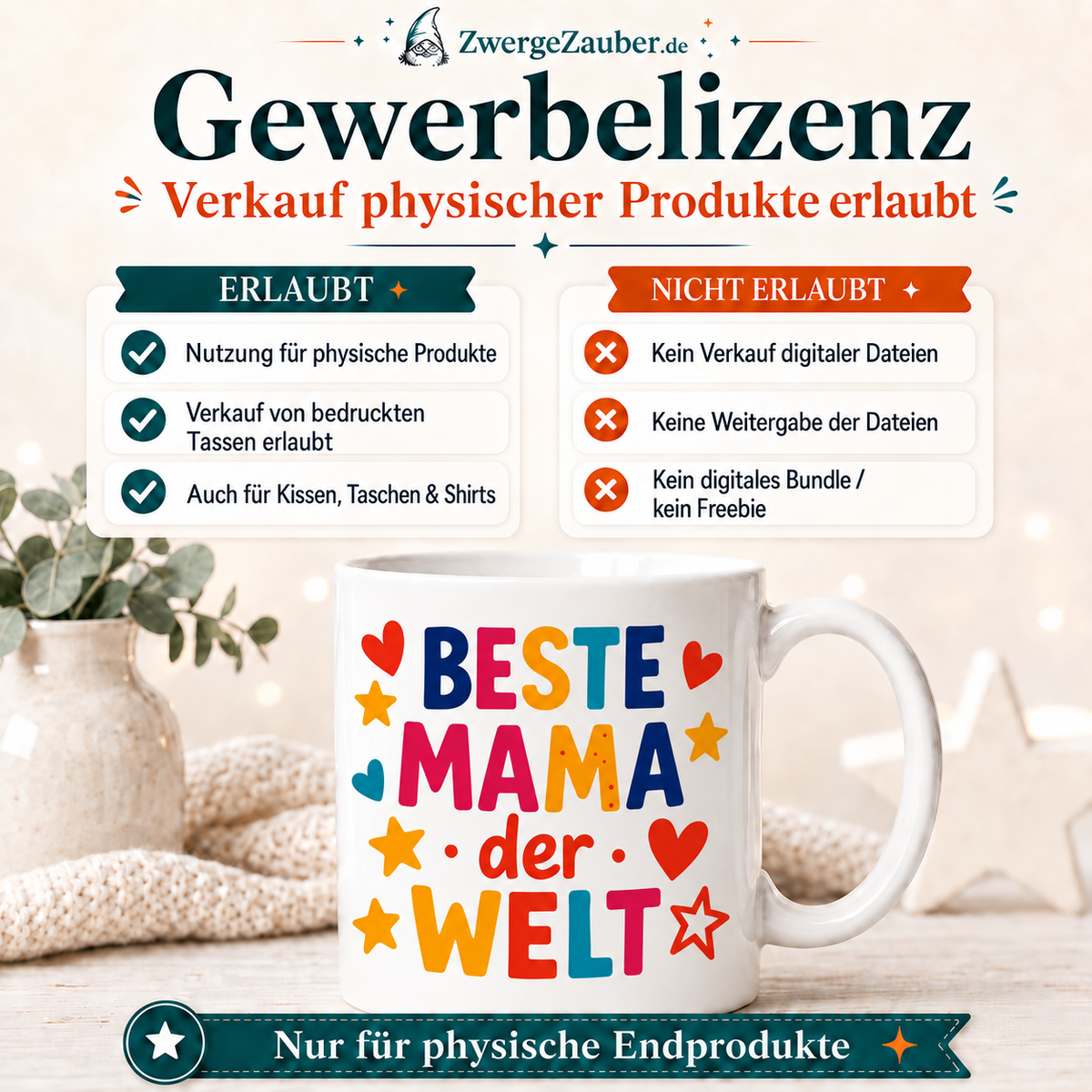 ZwergeZauber Tassendesign Beste Mama der Welt – Verkaufsbild 4