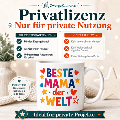 ZwergeZauber Tassendesign Beste Mama der Welt – Verkaufsbild 3