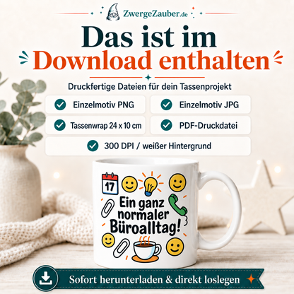 ZwergeZauber Tassendesign Ein ganz normaler Büroalltag – Verkaufsbild 2
