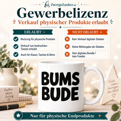 ZwergeZauber Tassendesign BUMS BUDE – Verkaufsbild 4