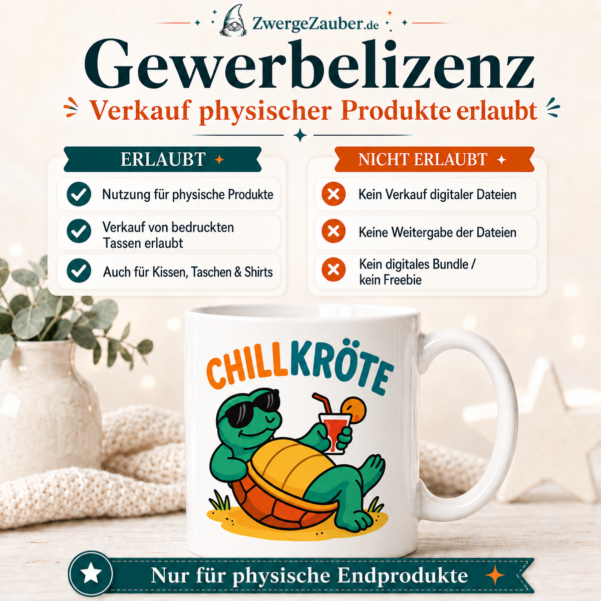 ZwergeZauber Tassendesign Chillkröte – Verkaufsbild 4