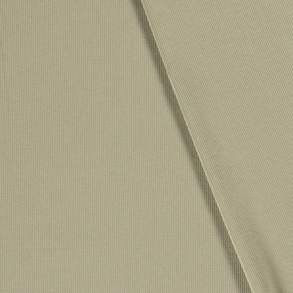 Rib Jersey Stoff Olive / Grün 0,5m