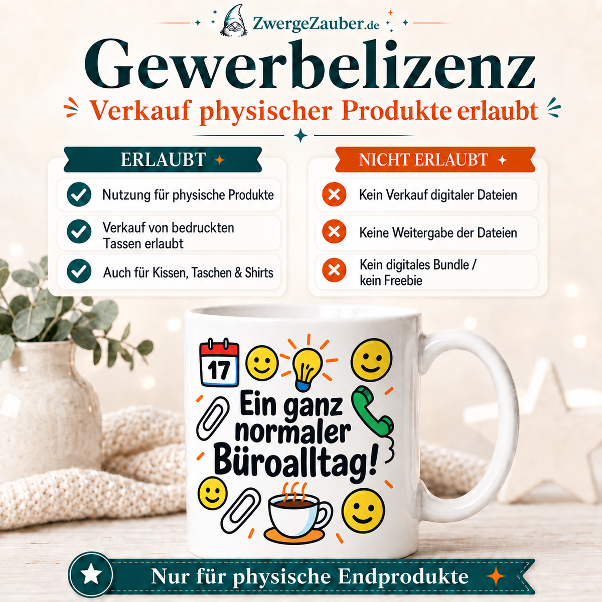 ZwergeZauber Tassendesign Ein ganz normaler Büroalltag – Verkaufsbild 4
