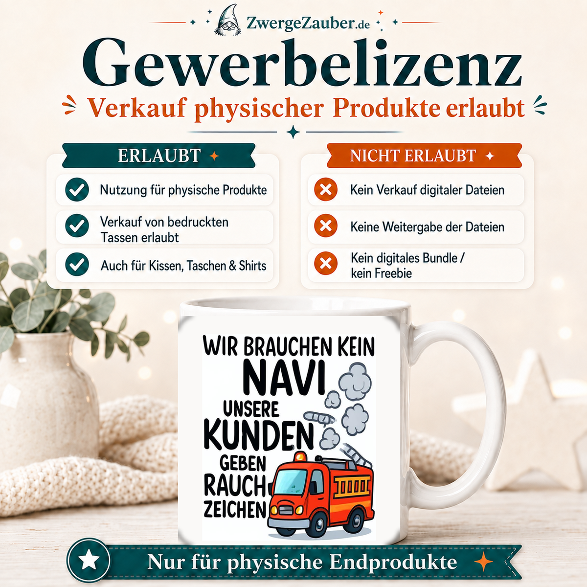 ZwergeZauber Tassendesign Wir brauchen kein Navi – Verkaufsbild 4