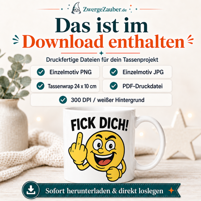 ZwergeZauber Tassendesign Fick Dich! – Verkaufsbild 1