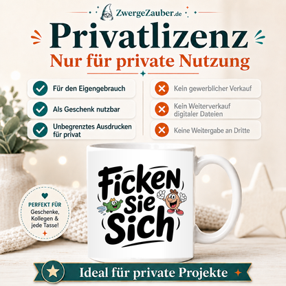 ZwergeZauber Tassendesign Ficken Sie sich – Verkaufsbild 3