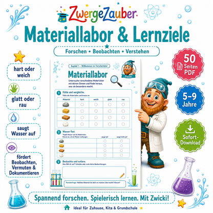 Forscherlabor XXL für Kinder von 5 bis 9 Jahren mit Experimenten, Forscheraufgaben und spielerischem Lernspaß
