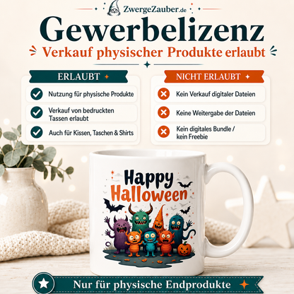 ZwergeZauber Tassendesign Happy Halloween – Monster Bande – Verkaufsbild 4
