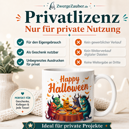 ZwergeZauber Tassendesign Happy Halloween Monster Party – Verkaufsbild 3